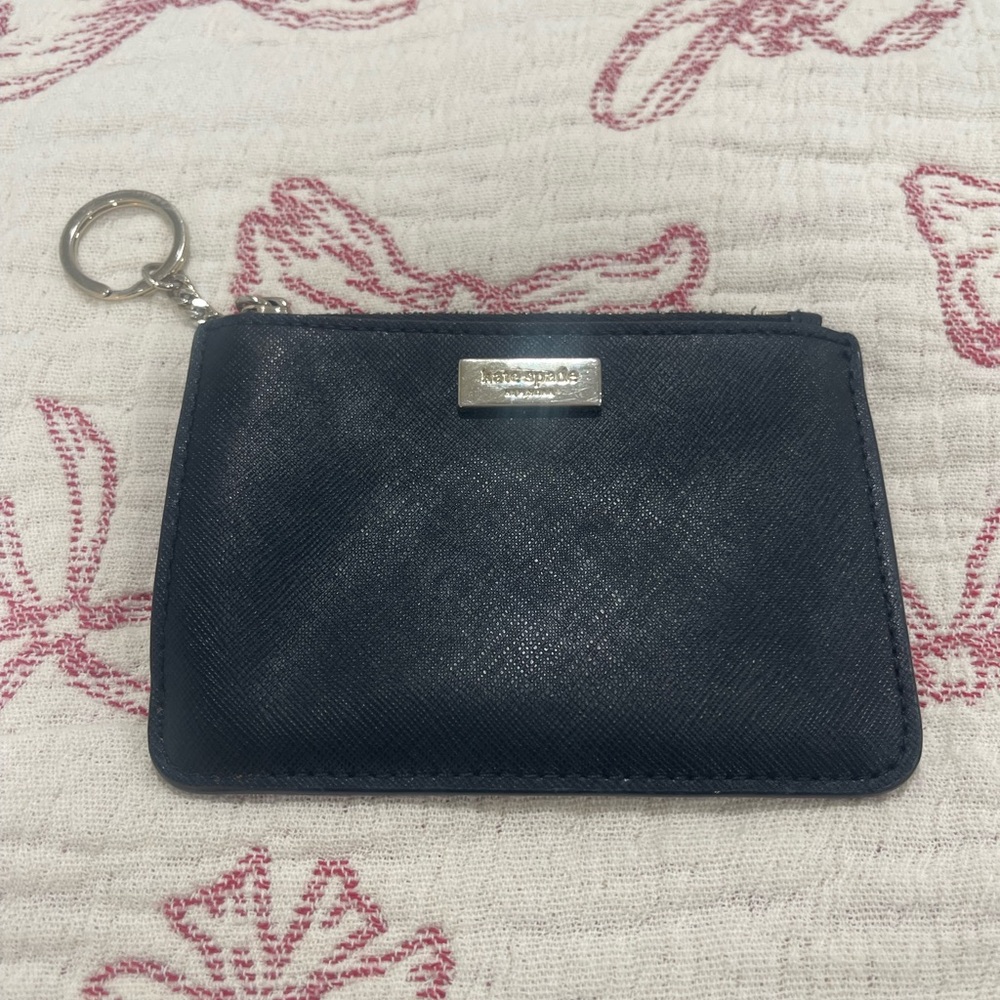 Kate Spade Black Leather Coin Pouch